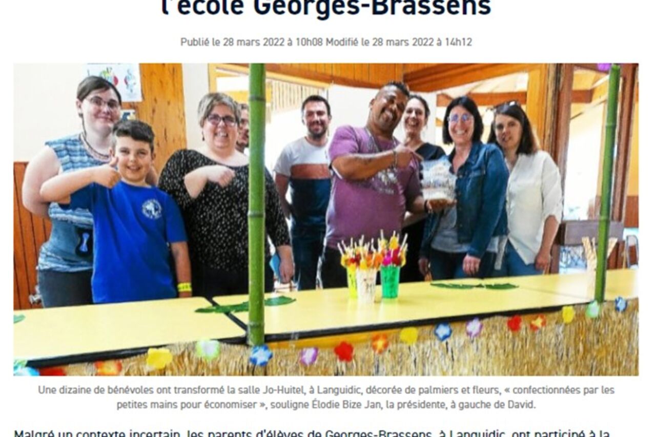 Article Télégramme retour sur la Soirée Soleil