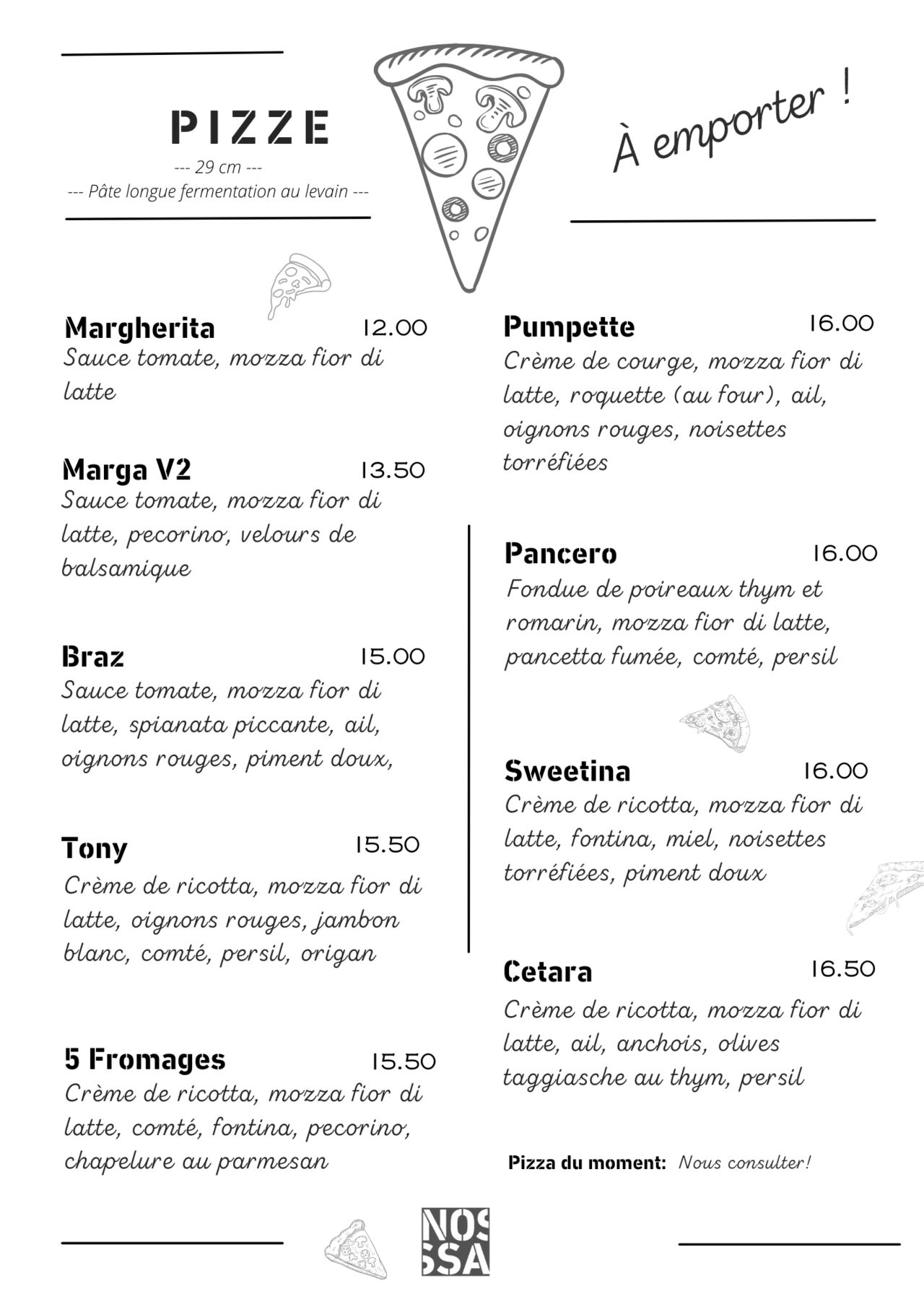 Menu Pizza Sept-Oct 2025