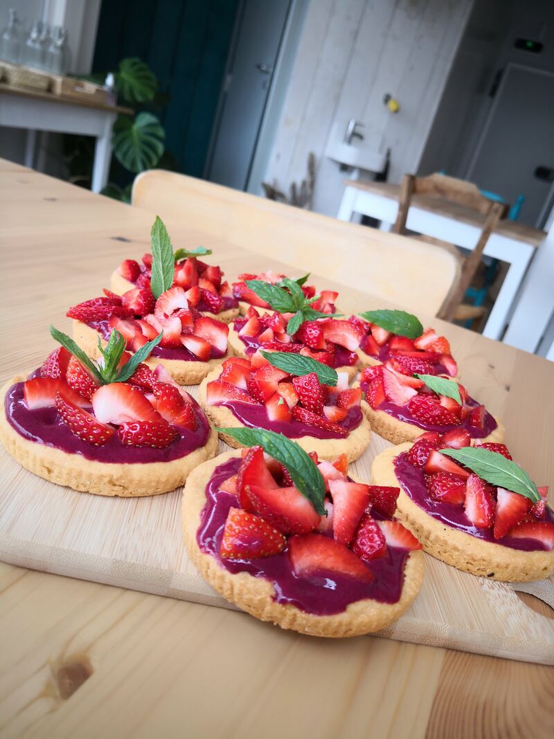 Sablé aux fruits rouges