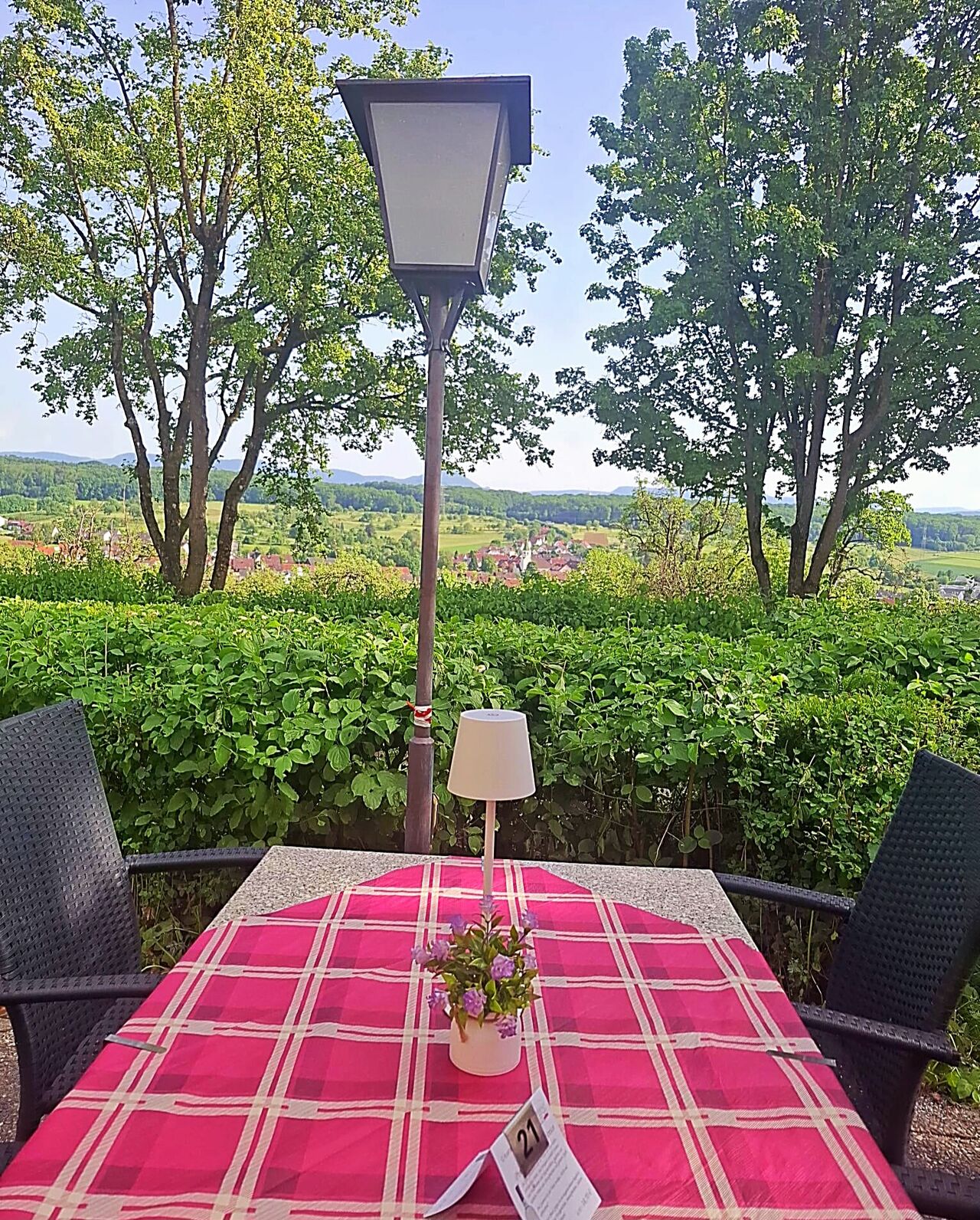 Terrasse mit toller Aussicht