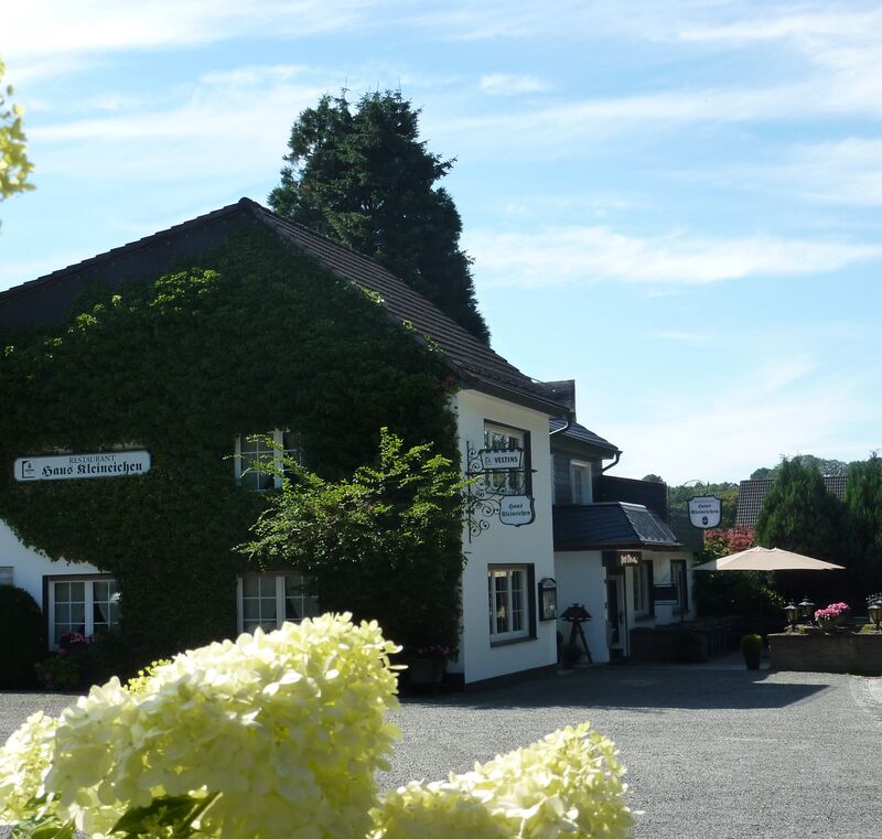 Außen-Ansicht:Parkplatz und Terrasse