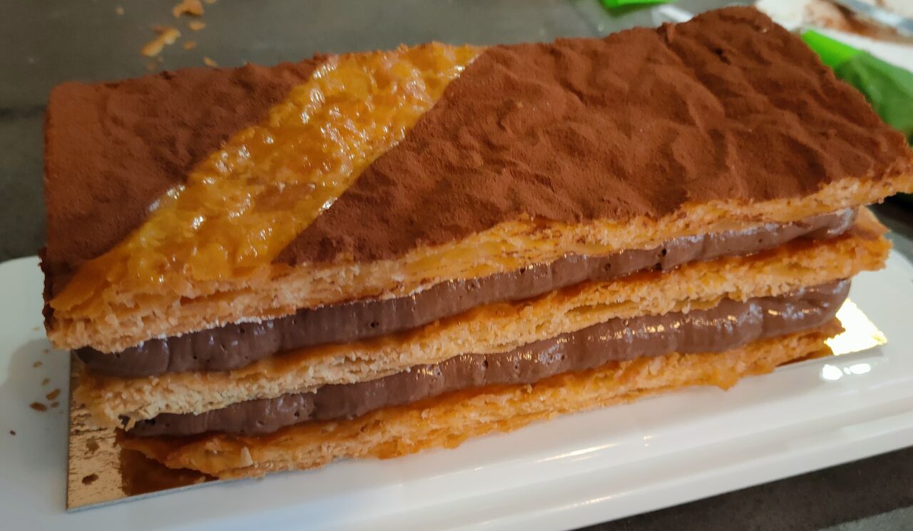 Millefeuille au chocolat