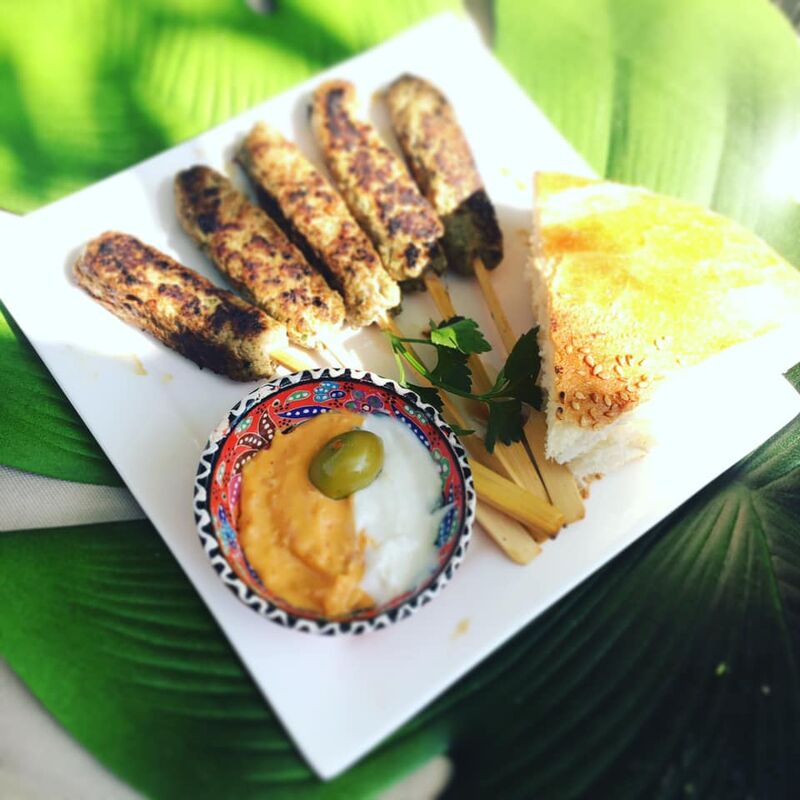 Kefta marinée en brochettes