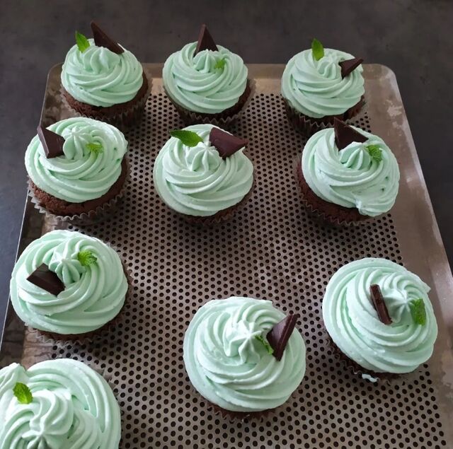 cup cake menthe chocolat