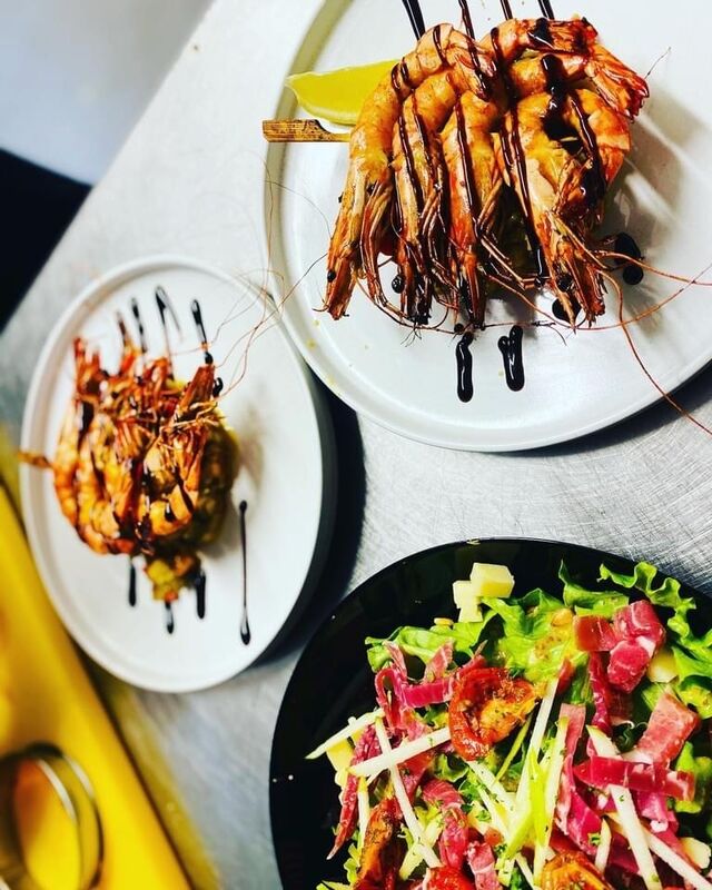 Brochette de gambas Antonelli