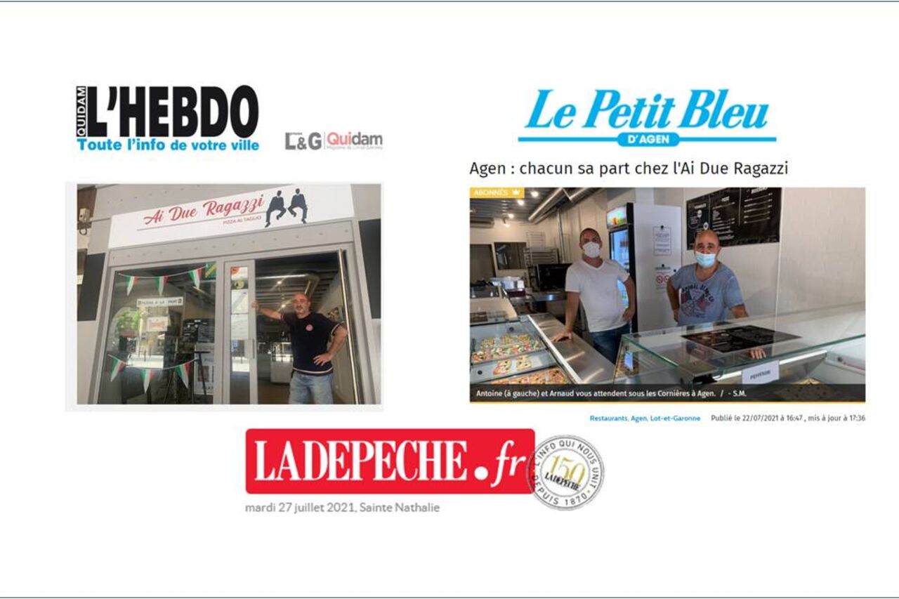 Ai Due Ragazzi : Ouverture le 29 Juin