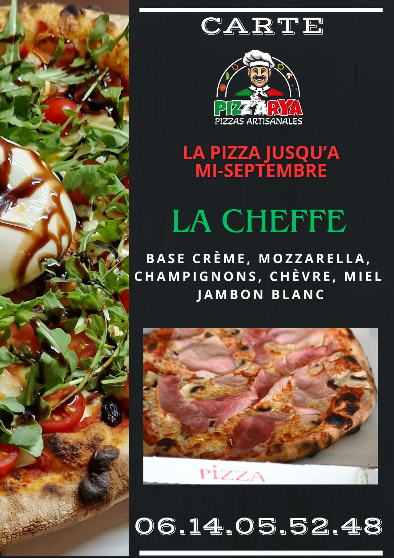 LA PIZZA DU MOMENT : LA CHEFFE