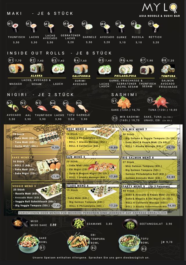 Unsere neue Speisekarte mit japanischen Spezialitäten ab 2.11