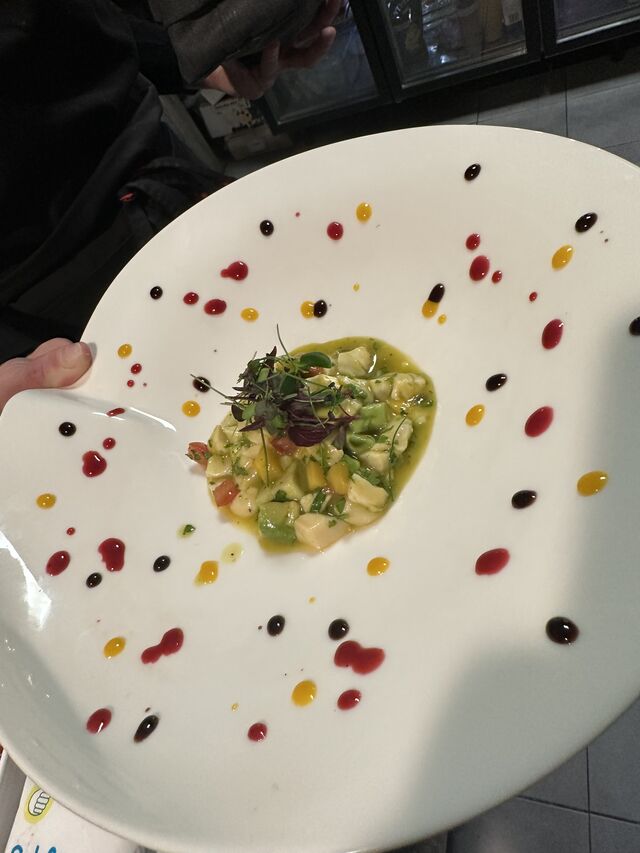 Tartare de saint Jacques et ses fruits exotiques