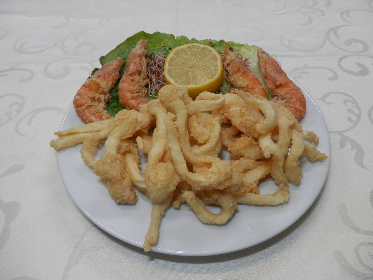 Frittura calamari e gamberi