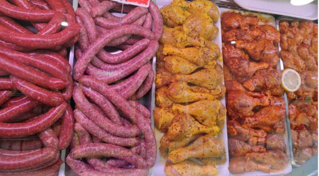 Merguez et chipos maison - pilons marinés