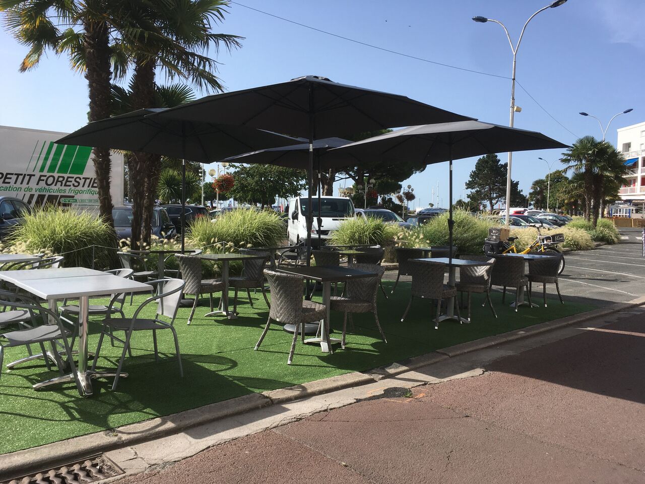 La terrasse extérieure 