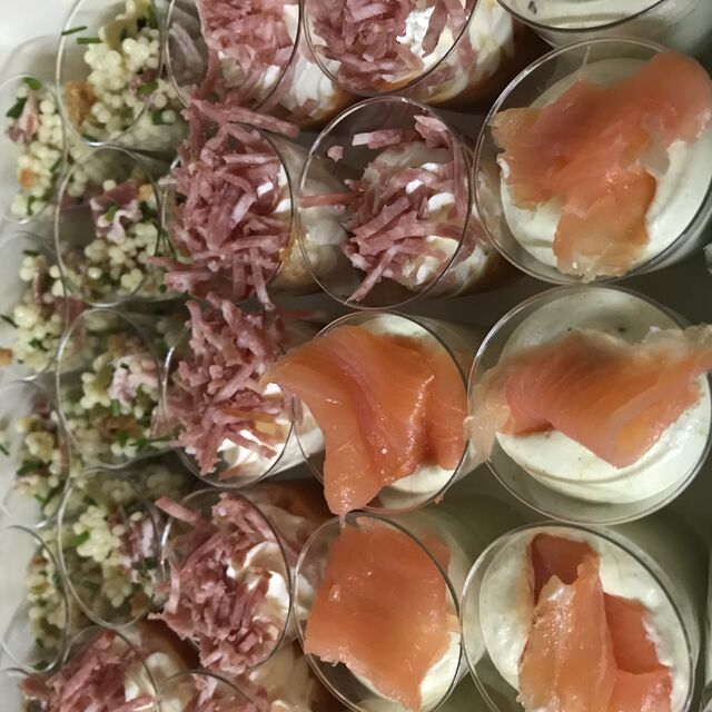 verrines salées 1€piece