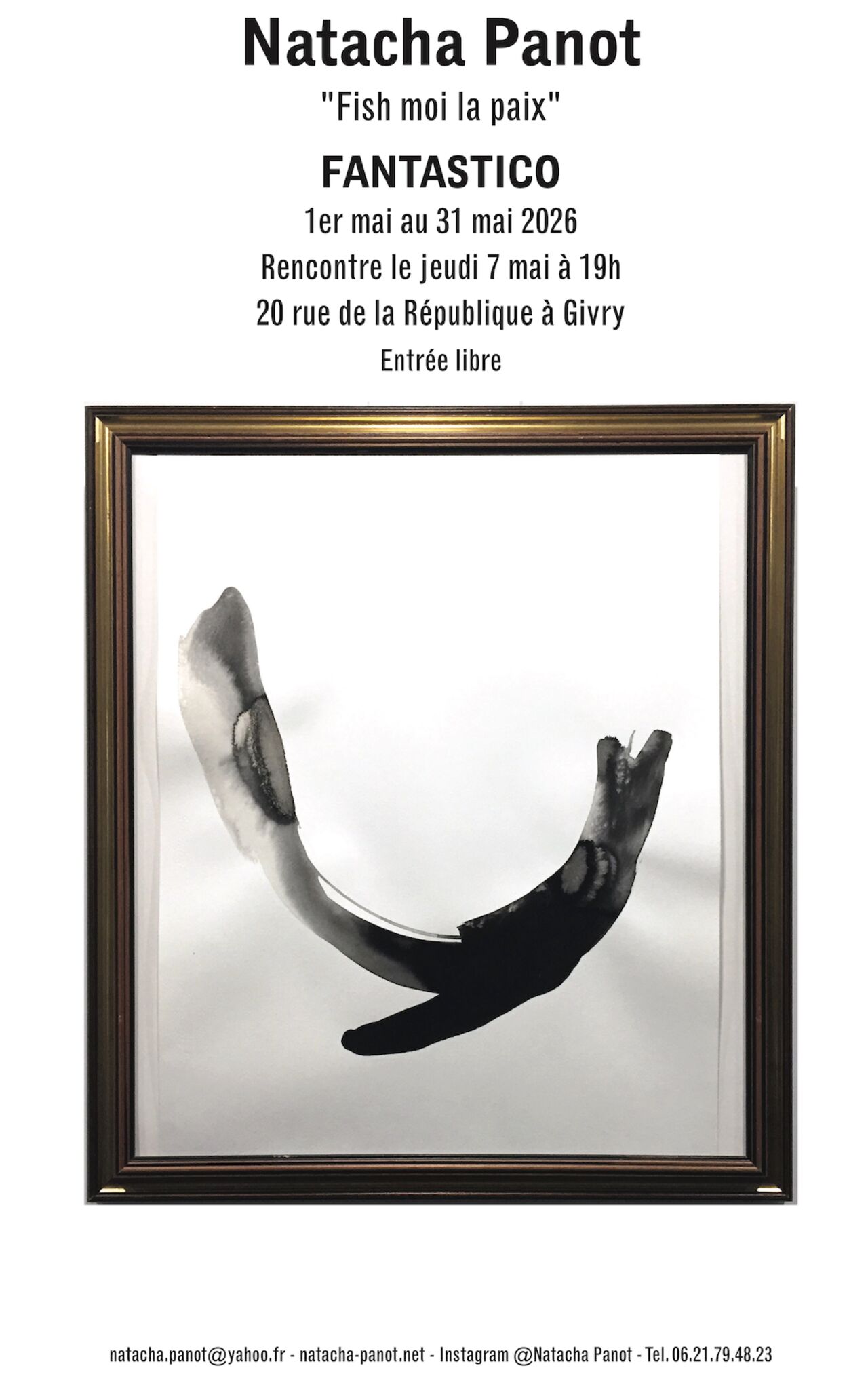 Expo. Natacha Panot, sculpteur, "Fish moi la Paix"