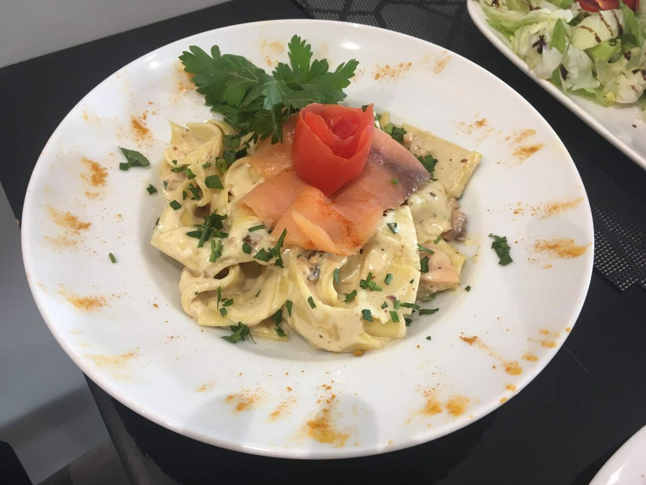 Pâtes au saumon