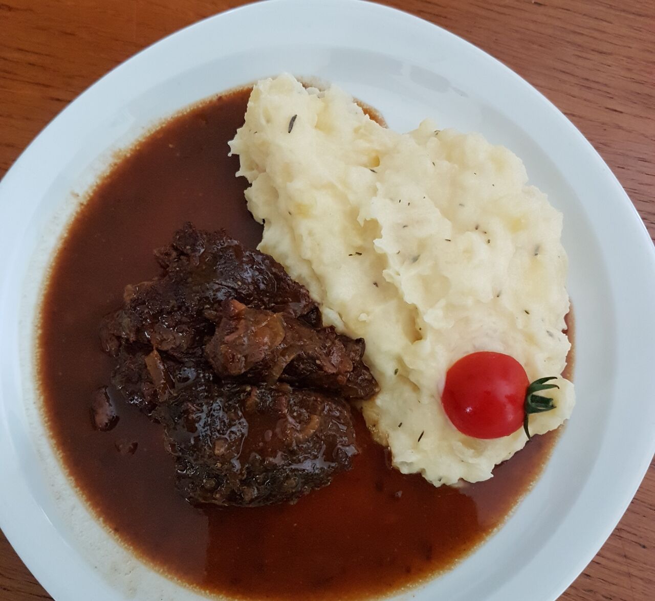 Carbonade Flamande sur écrasé de pommes de terre au thym