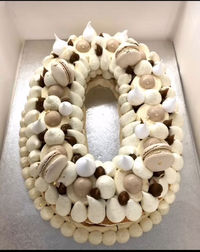 Number cake mont-blanc XXL - sur commande