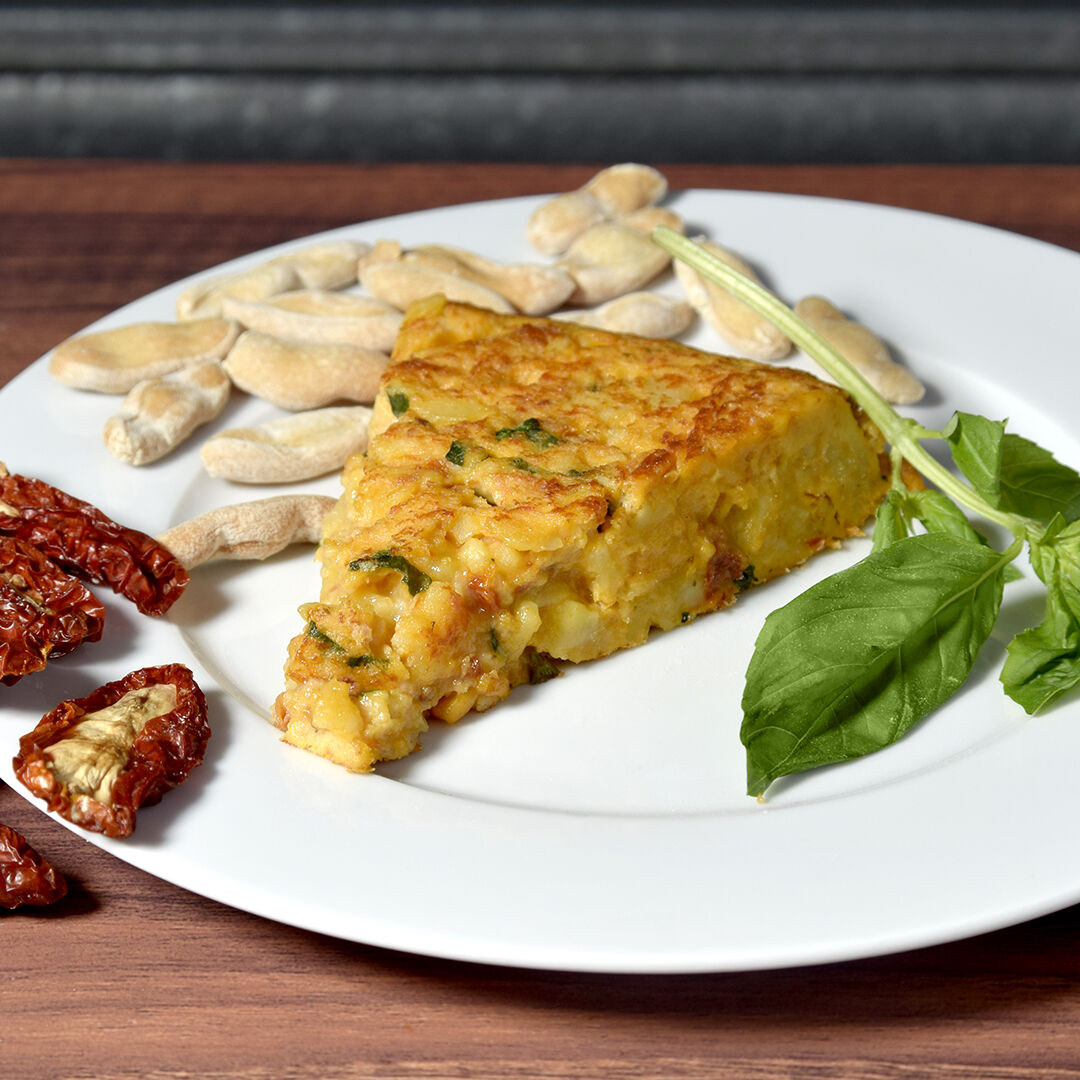 Tortilla TQAxTQM (TomateQuesoAlbahaca TeQuieroMucho