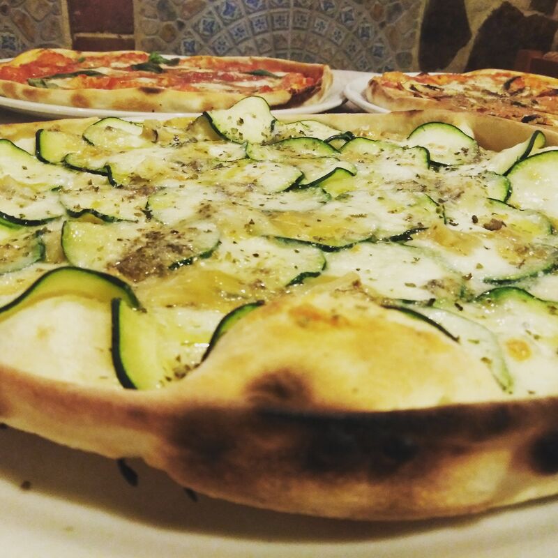 Zucchini gorgonzola mozzarella e parmiggiano