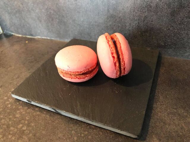 Macarons framboise 