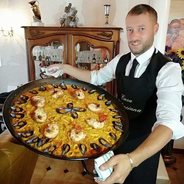 Paella aux queues de Langoustes