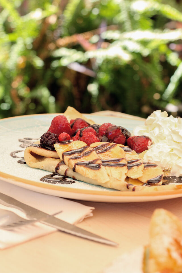 Crêpe dulce con Frutos Rojos