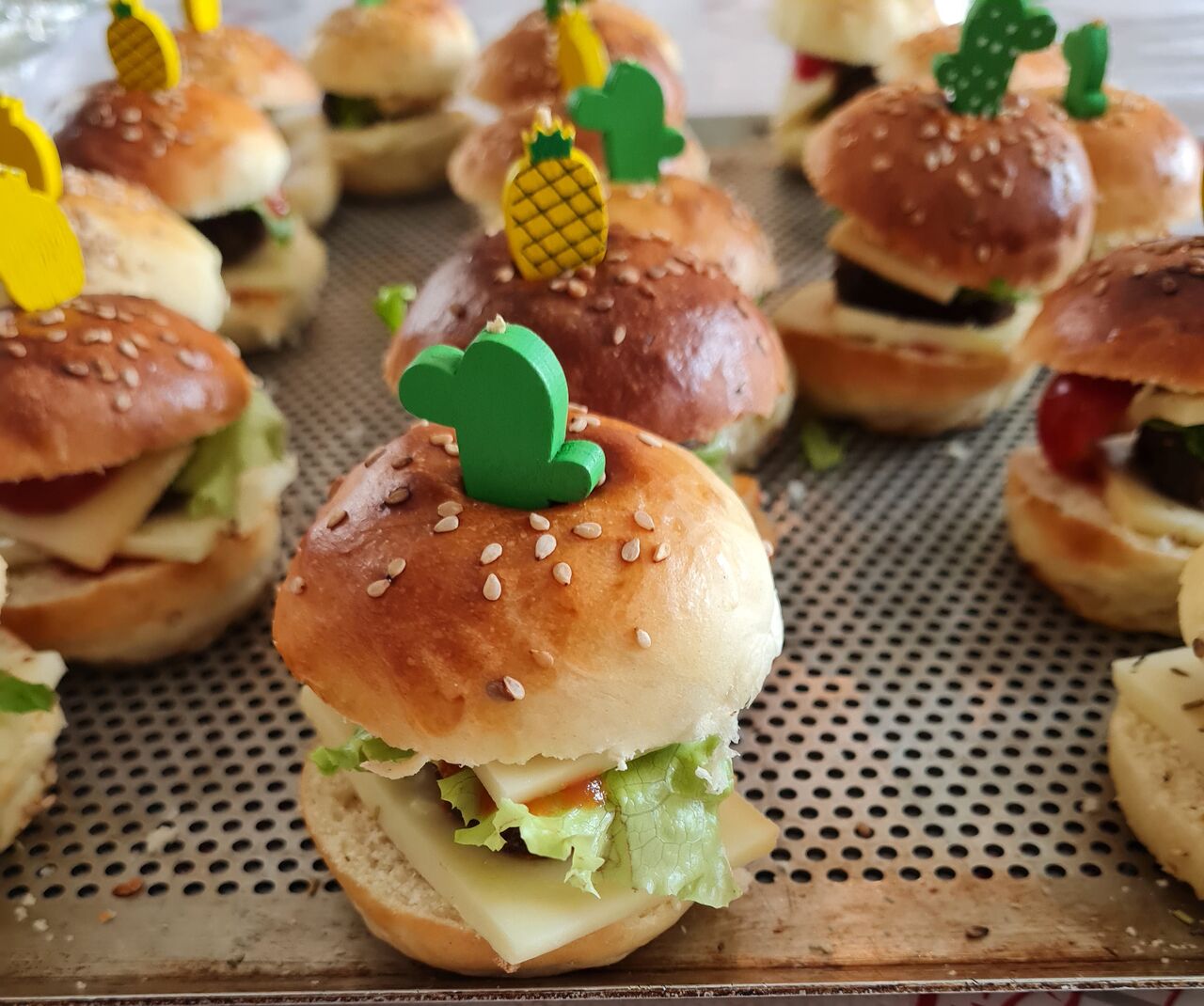 Mini burger fromage raclette 