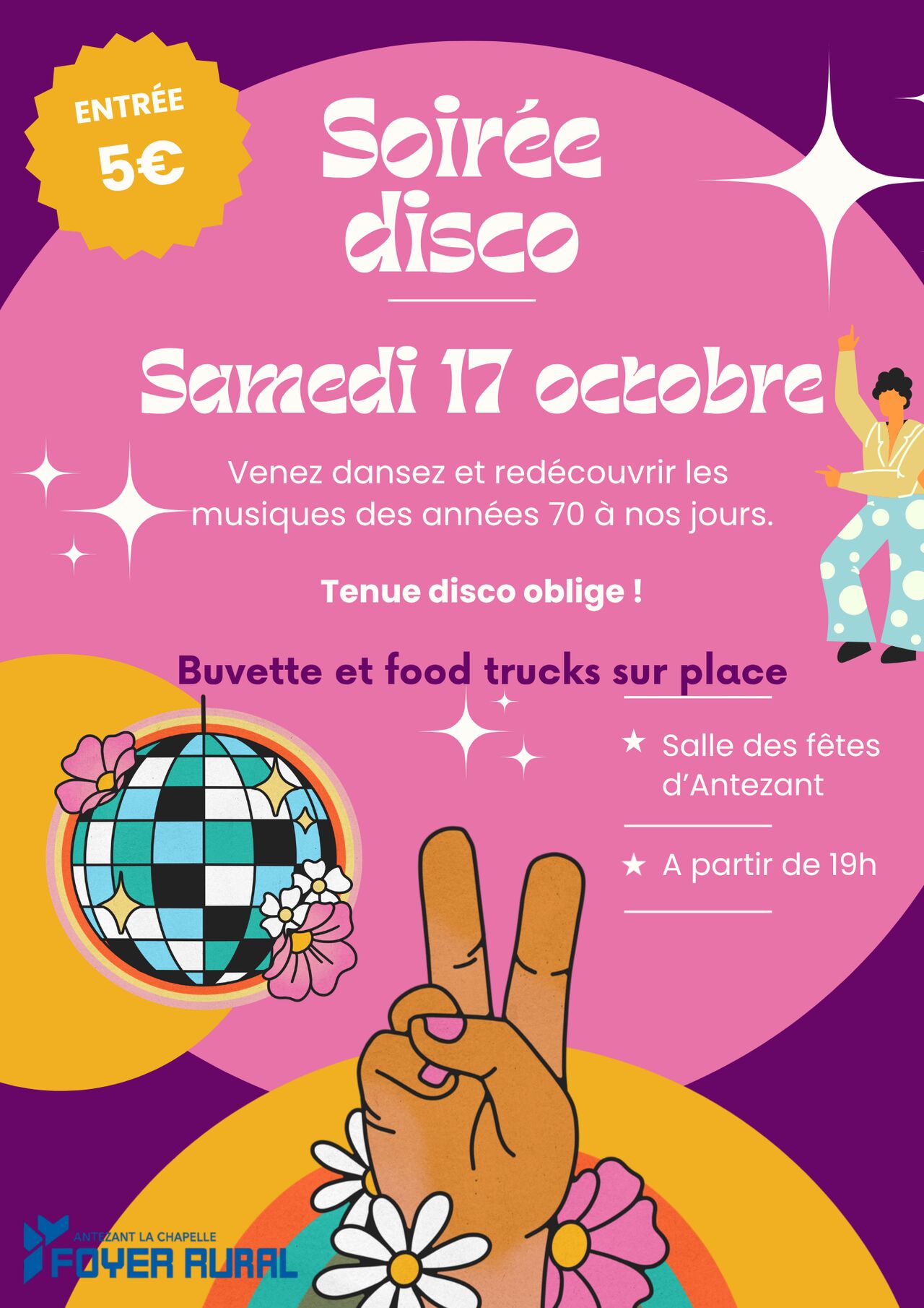 SOIREE DISCO 17 OCTOBRE ANTEZANT