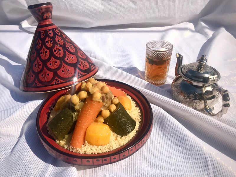 Couscous d'Agneau ou Poulet.
harissa, oignon et raisin confit fait maison* en supplément*
