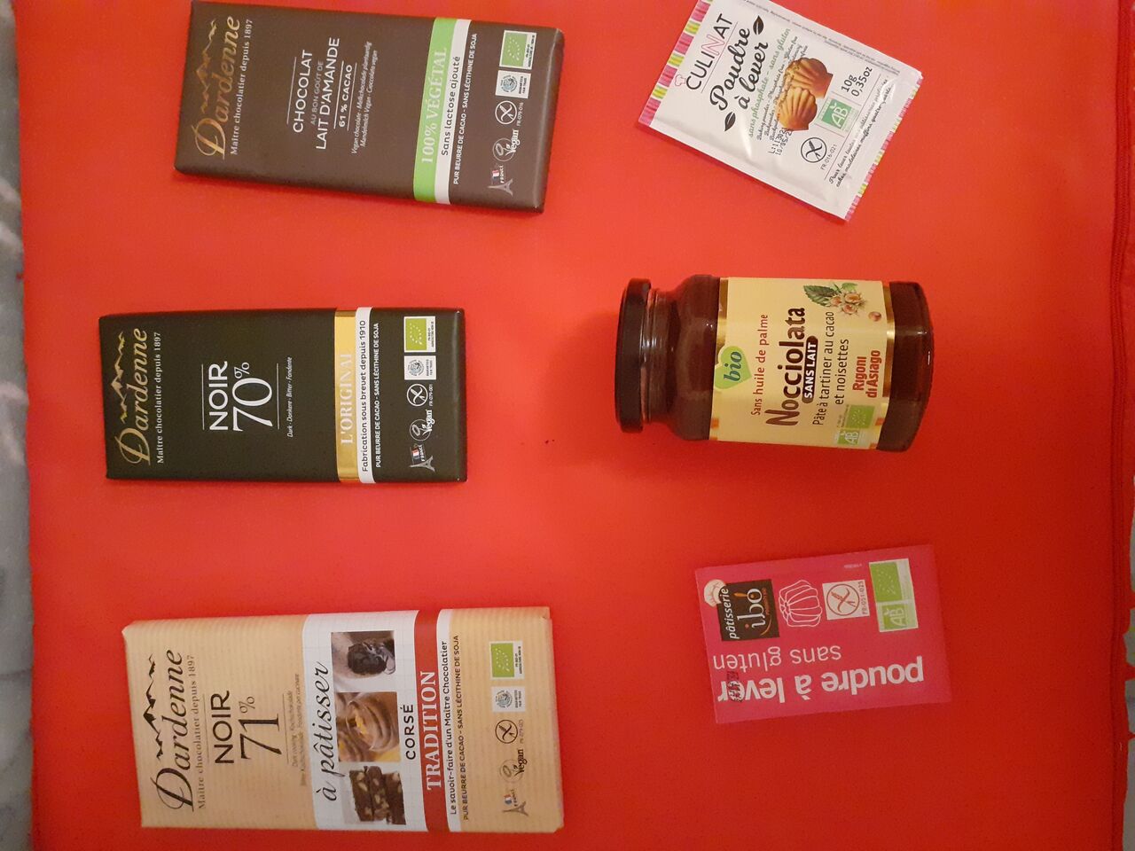 Qq uns des ingrédients bio utilisés...