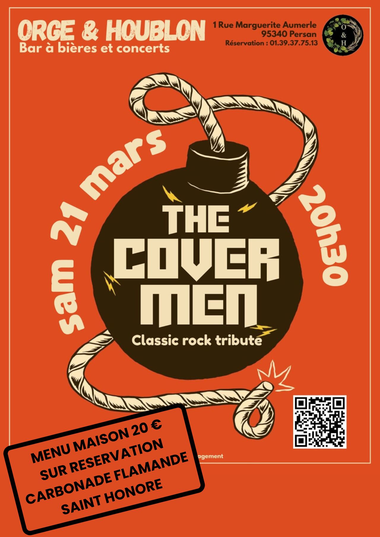 Repas concert The Cover Men