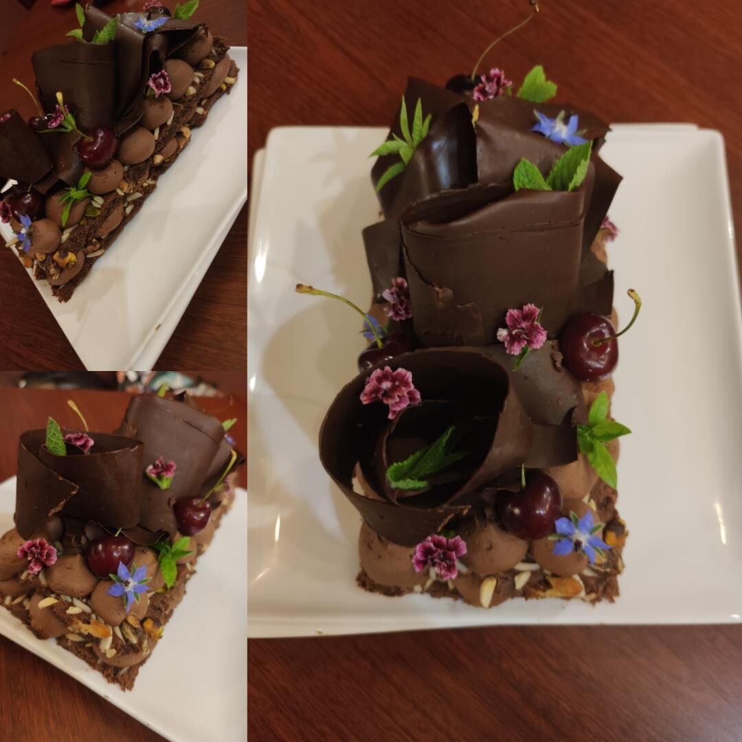 Gâteau d'anniversaire tout choco 5 personnes