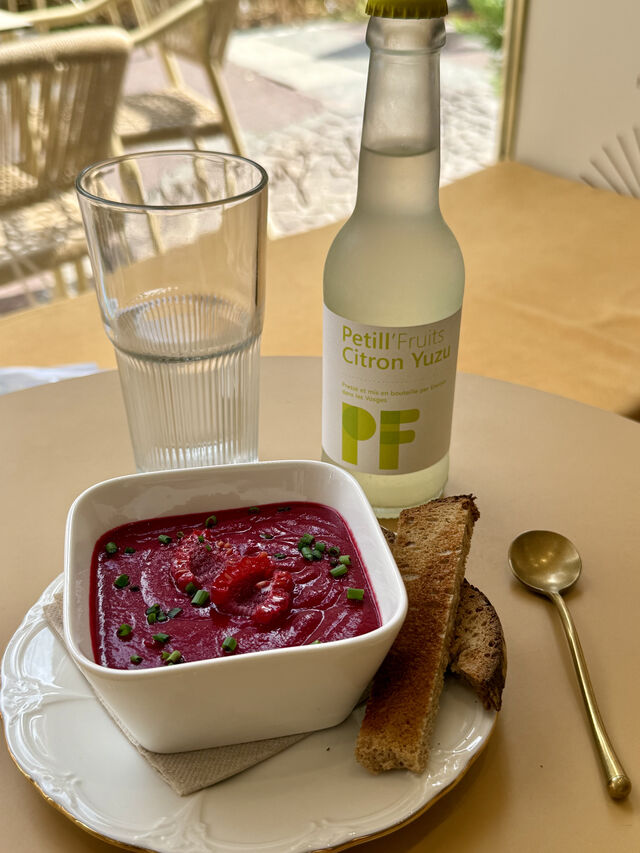 Gaspacho betterave-framboise