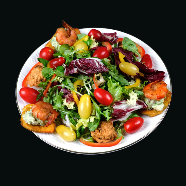 Salade aux bouchées exotiques