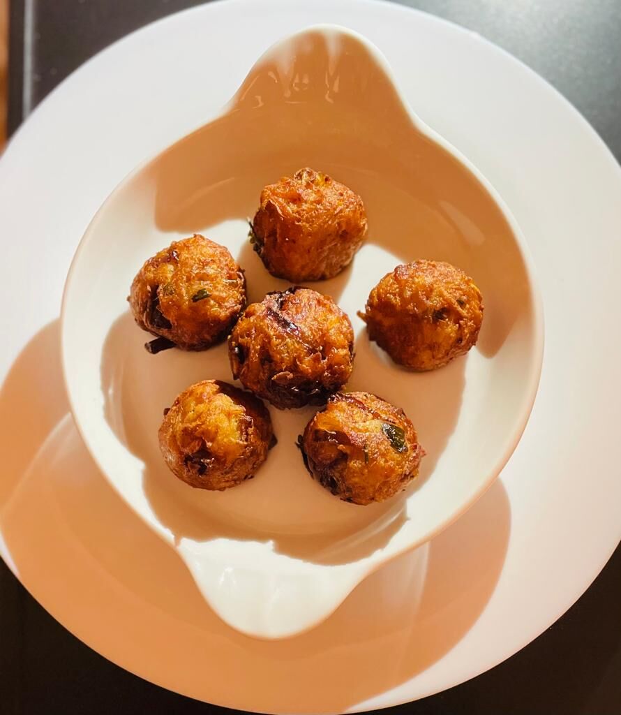 Entrée - boulettes tarot râpé aux herbes fines