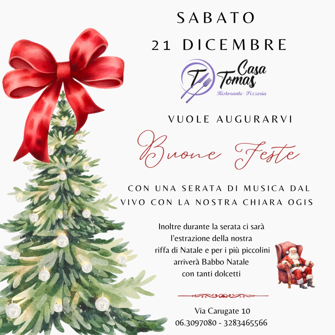 Gli auguri di Natale di Casa Tomas