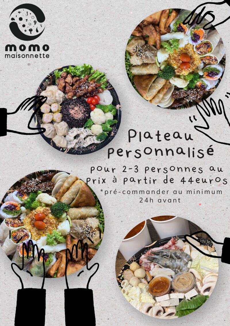 Suggestions des plateaux à partager