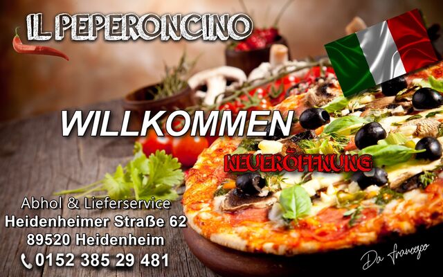 !NEUERÖFFNUNG!
Kommen sie uns besuchen oder bestellen Sie bei uns und probieren Sie unsere Originale italienische Pizza