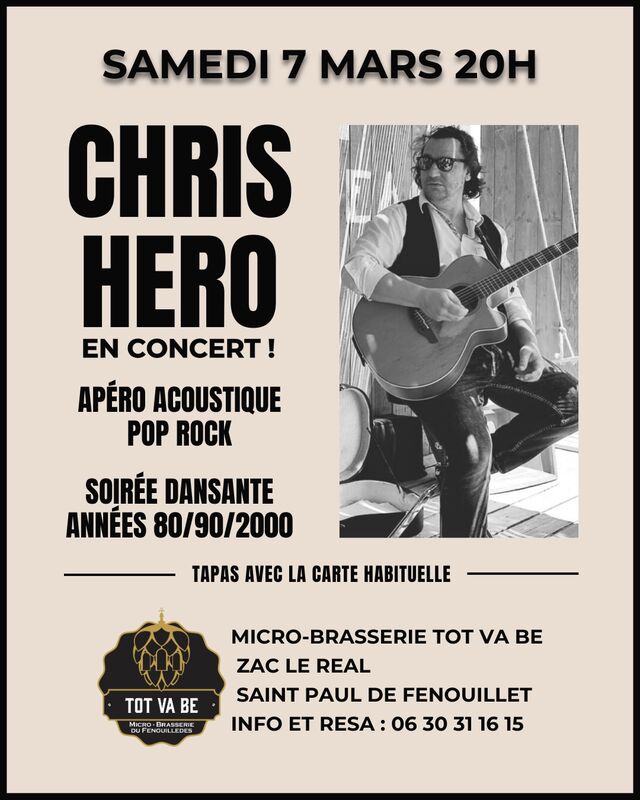 Concert avec Chris Hero