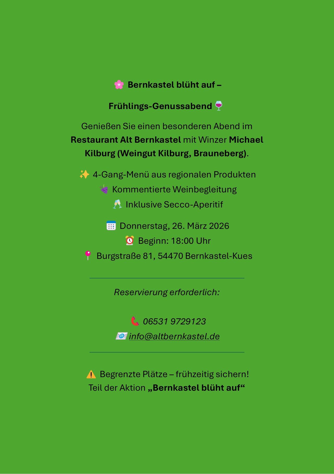 Bernkastel blüht auf ...