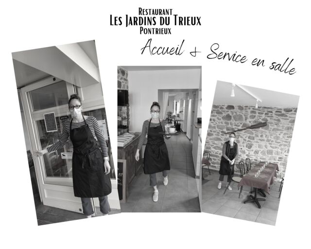 Restaurant Les Jardins du Trieux : Accueil et Service en salle
