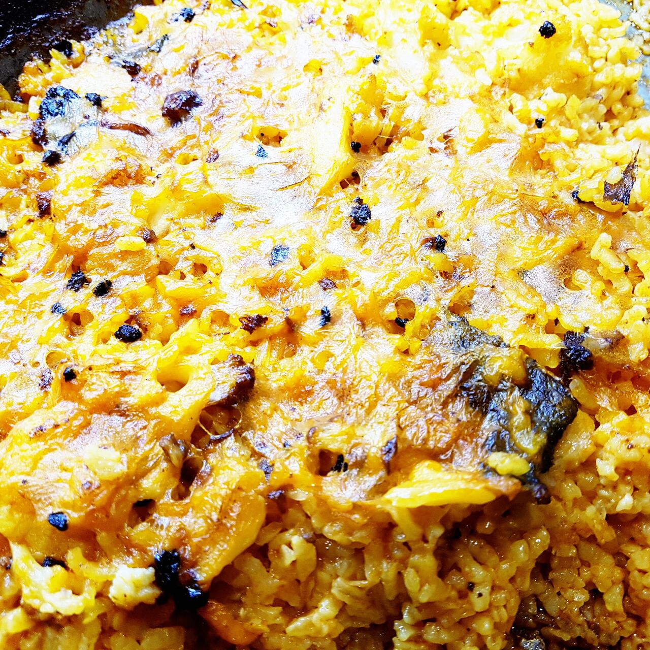 PAELLA DE COL Y BACALAO