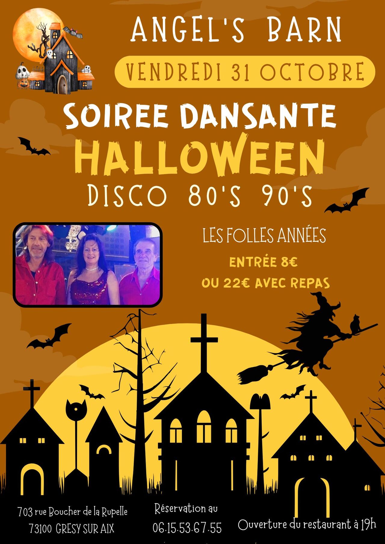 VENDREDI 31 OCTOBRE : SOIREE HALLOWEEN soirée DISCO 80 ET 90