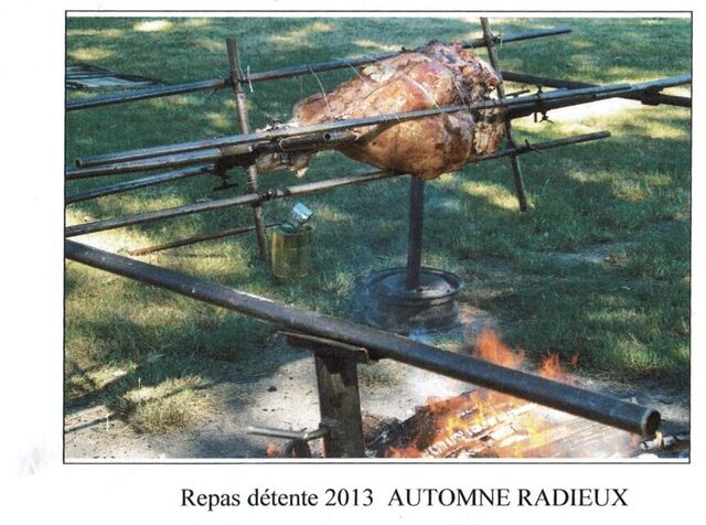 Cuisse de veau à la broche.