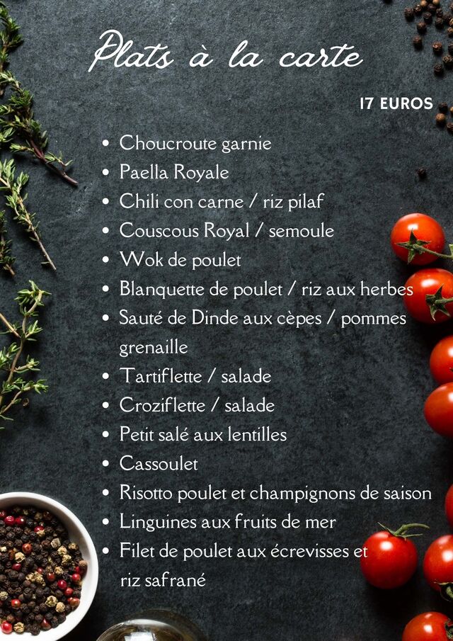 Nos suggestions de plats pour vos traiteurs évenements