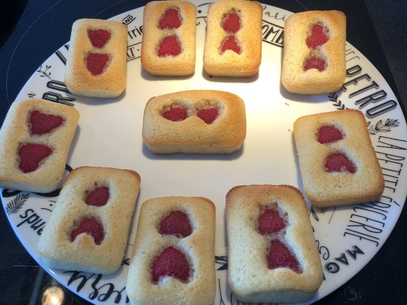 Financiers framboise
