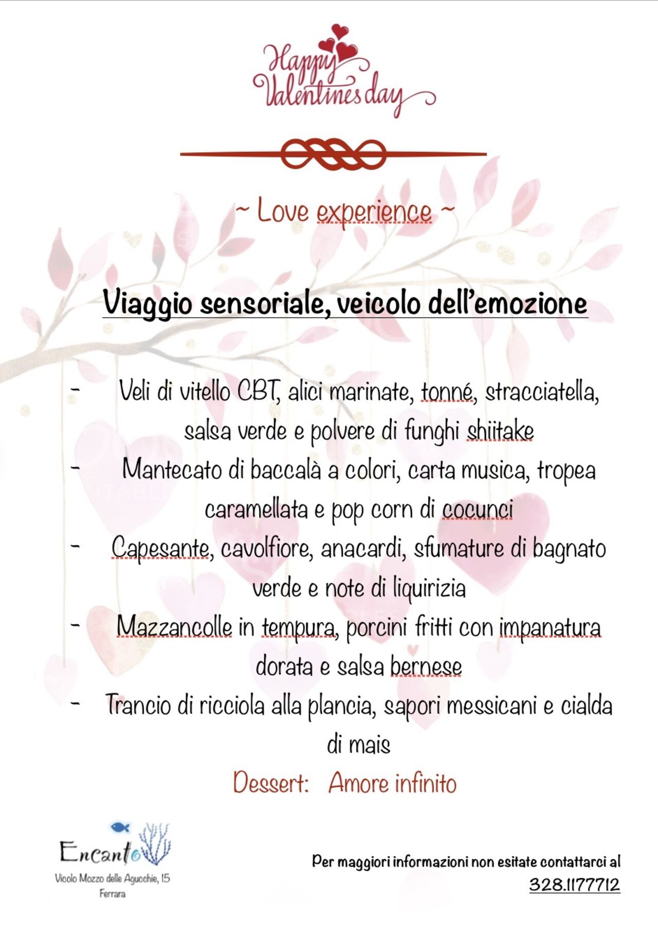 Viaggio sensoriale per la serata di