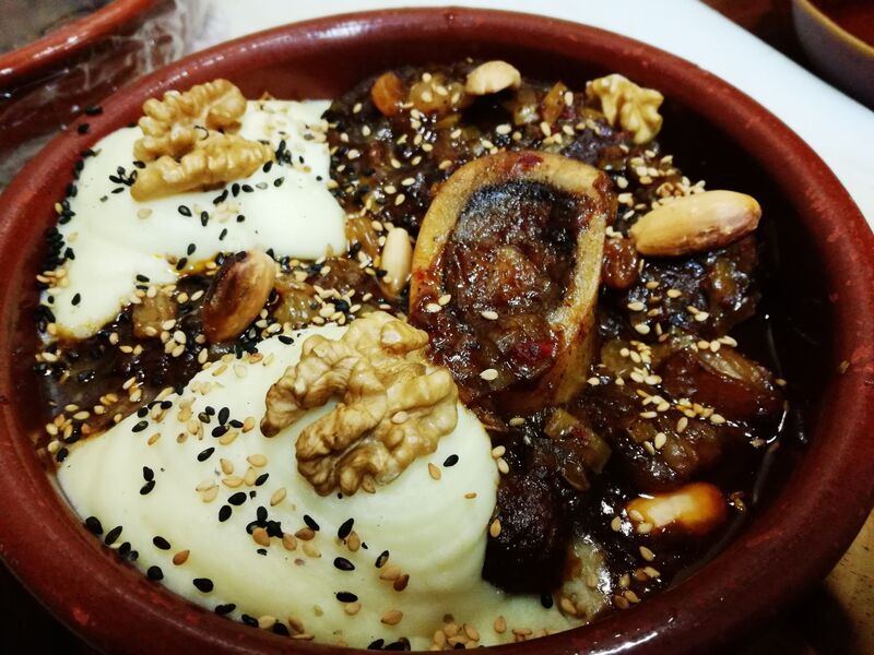 Tajine Osobuco con Pasas a la canela