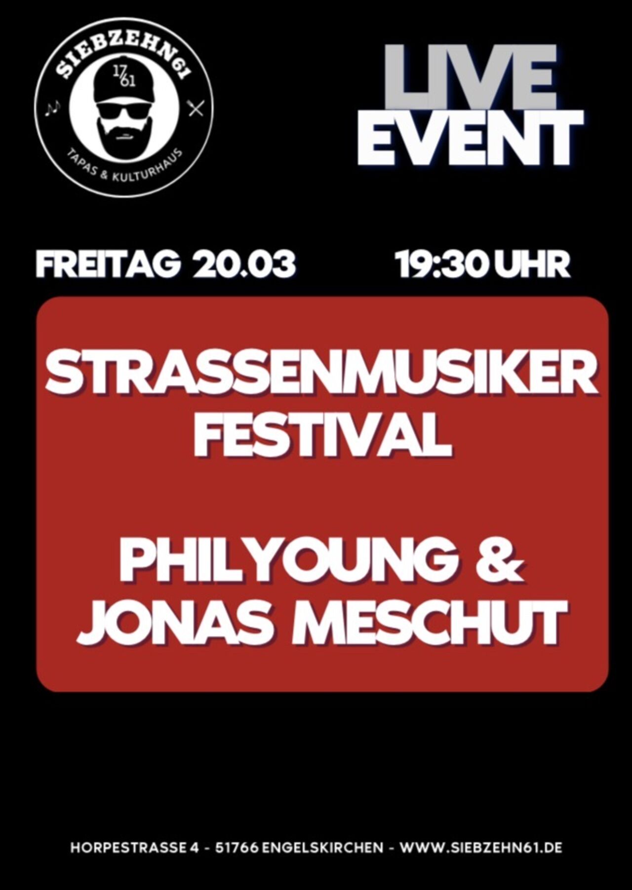 Fr. 20.03. Straßenmusiker Event