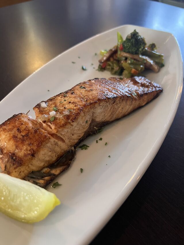 Salmón a la plancha